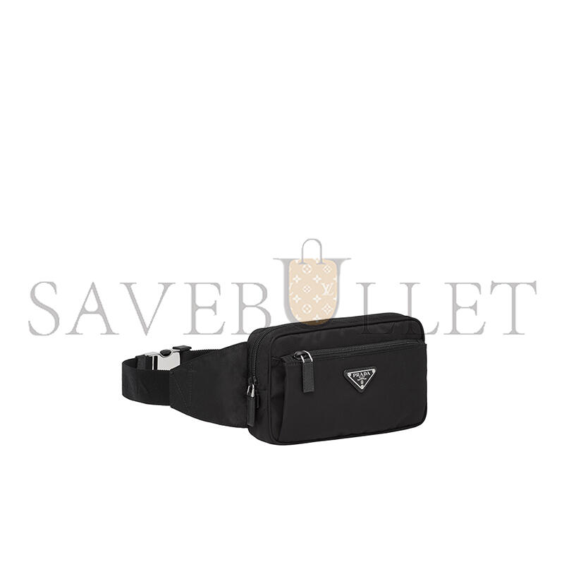 PRADA RE-NYLON AND SAFFIANO LEATHER BELT BAG 2VL977 (21*12.5*4.5cm) PRADA RE-NYLON AND SAFFIANO LEATHER BELT BAG 2VL977 (21*12.5*4.5cm)